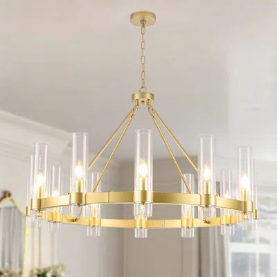 Farmhouse Wagon Wheel Chandelier | Wayfair North America