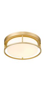 Flush Mount LED Ceiling Light Fixture, CALDION 12 Inch 24W 950Lumen Round Ceiling Light Fixtures,... | Amazon (US)