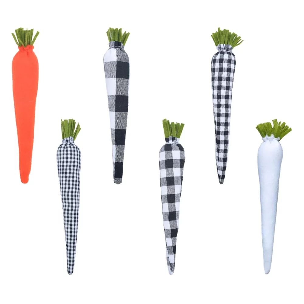 6 Pcs Easter Simulation Carrots Cloth Carrot Ornaments Artificial Vegetable Toy for Easter Party ... | Walmart (US)
