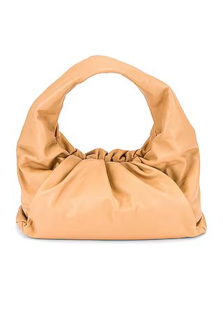 Bottega Veneta Small Shoulder Bag in Almond & Gold | FWRD | FWRD 