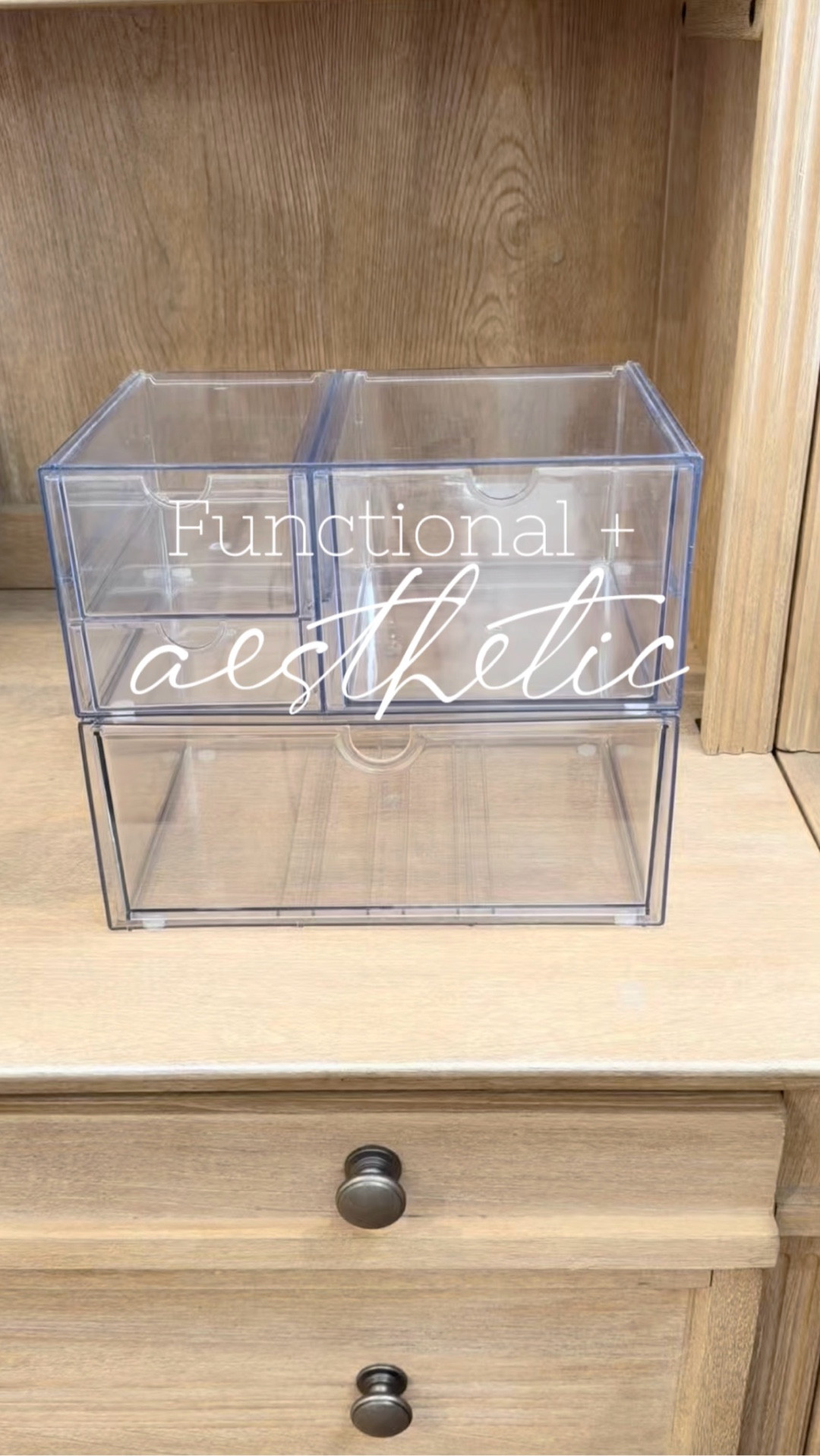Simple desk reset with this clear acrylic organizer ✨
If you love visible storage and clutter-free spaces, this one is so good. #deskorganization
#homeofficefinds
#acrylicorganizer
#minimalworkspace
#realisticreset
#amazonhome
