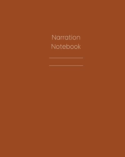 Narration Composition Notebook: Intermediate Halk Blank Half Wide-Ruled Composition Notebook Rust | Amazon (US)