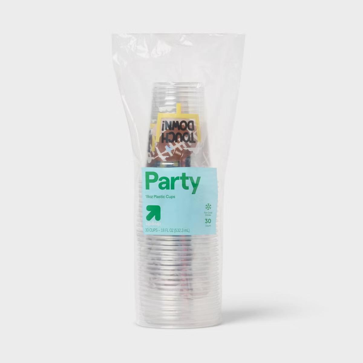 Disposable Clear Plastic Cups - Touchdown - 18oz/30ct - up&up™ | Target
