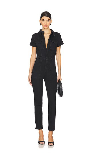 Good American Fit For Success Jumpsuit in Black. - size S | Revolve Clothing (Global)