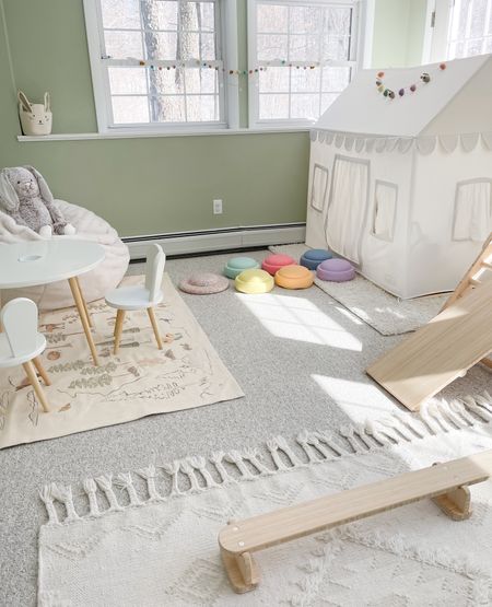 Playroom with Easter decor 🐰🐣 Play table and play mat from Nestig  

#LTKfamily #LTKSeasonal #LTKkids