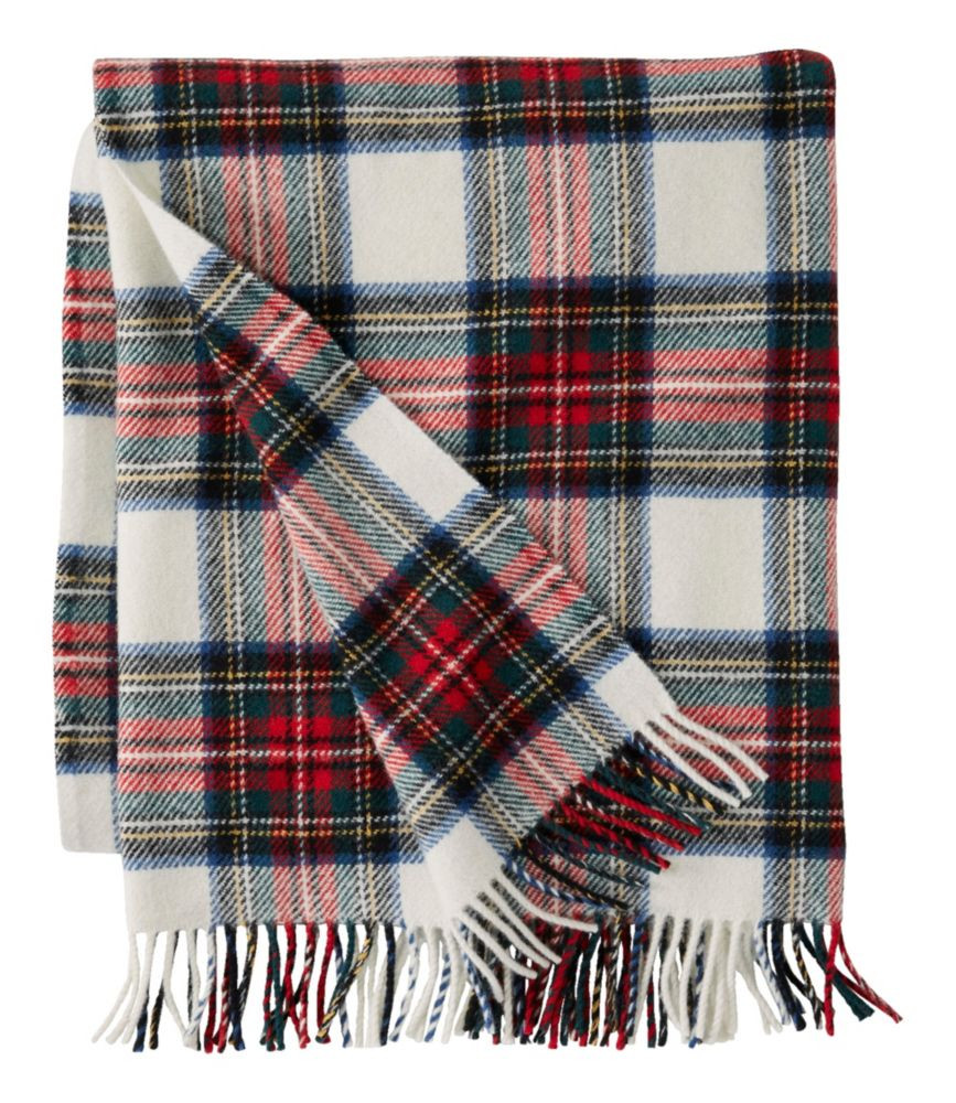 L.L.Bean Washable Wool Throw, Plaid 54" x 60" | L.L. Bean