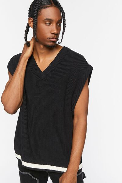 Contrast-Hem Sweater Vest | Forever 21