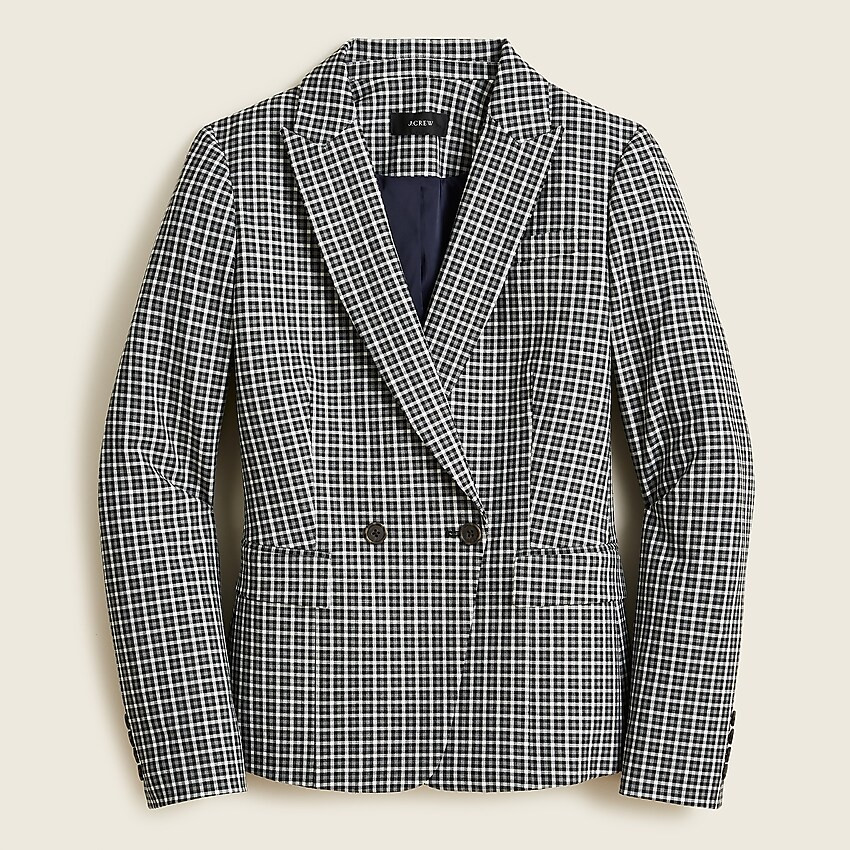 Lady blazer in stretch-crepe checks | J. Crew US