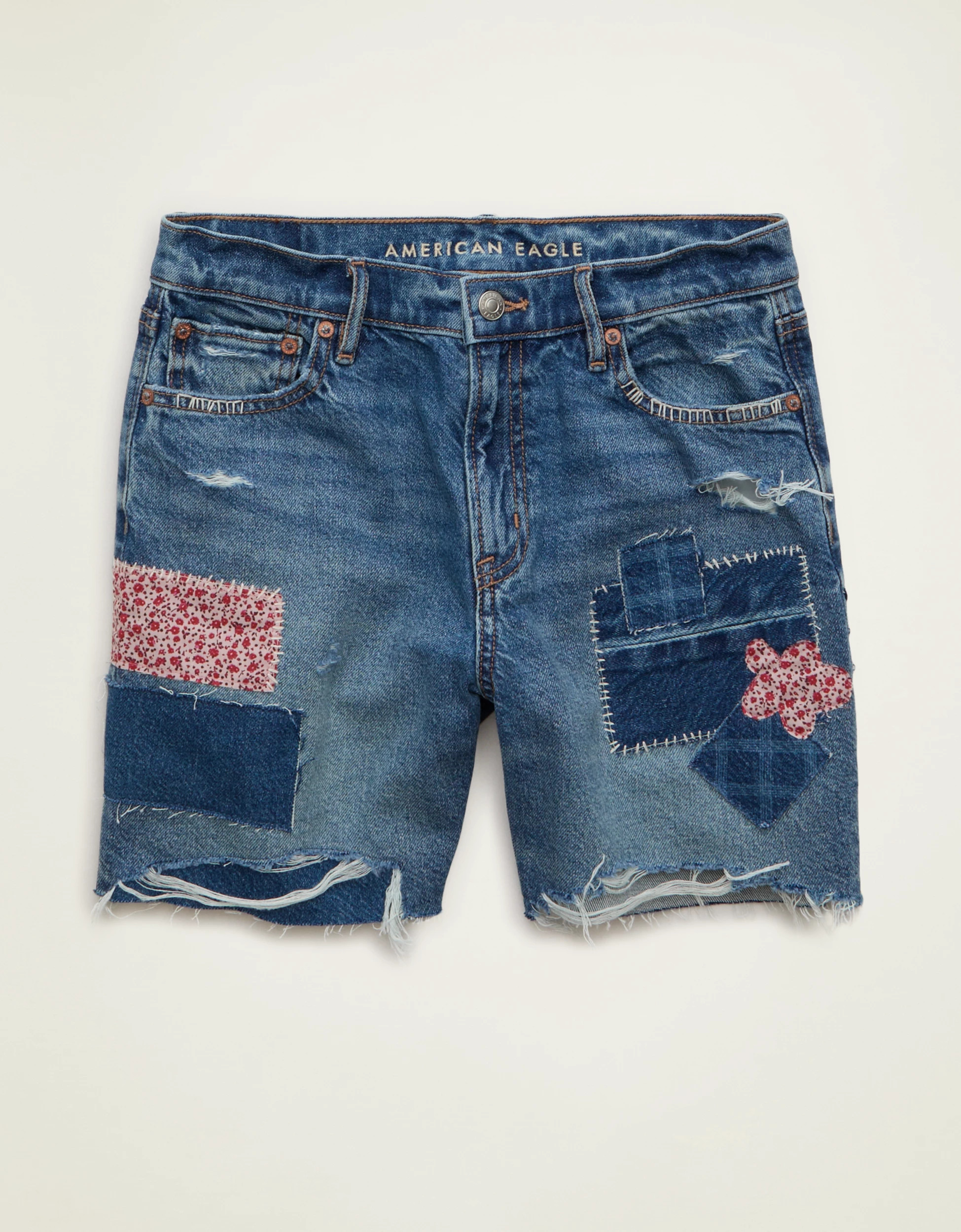 AE 6" Strigid Super High-Waisted Relaxed Denim Short | American Eagle Outfitters (US & CA)