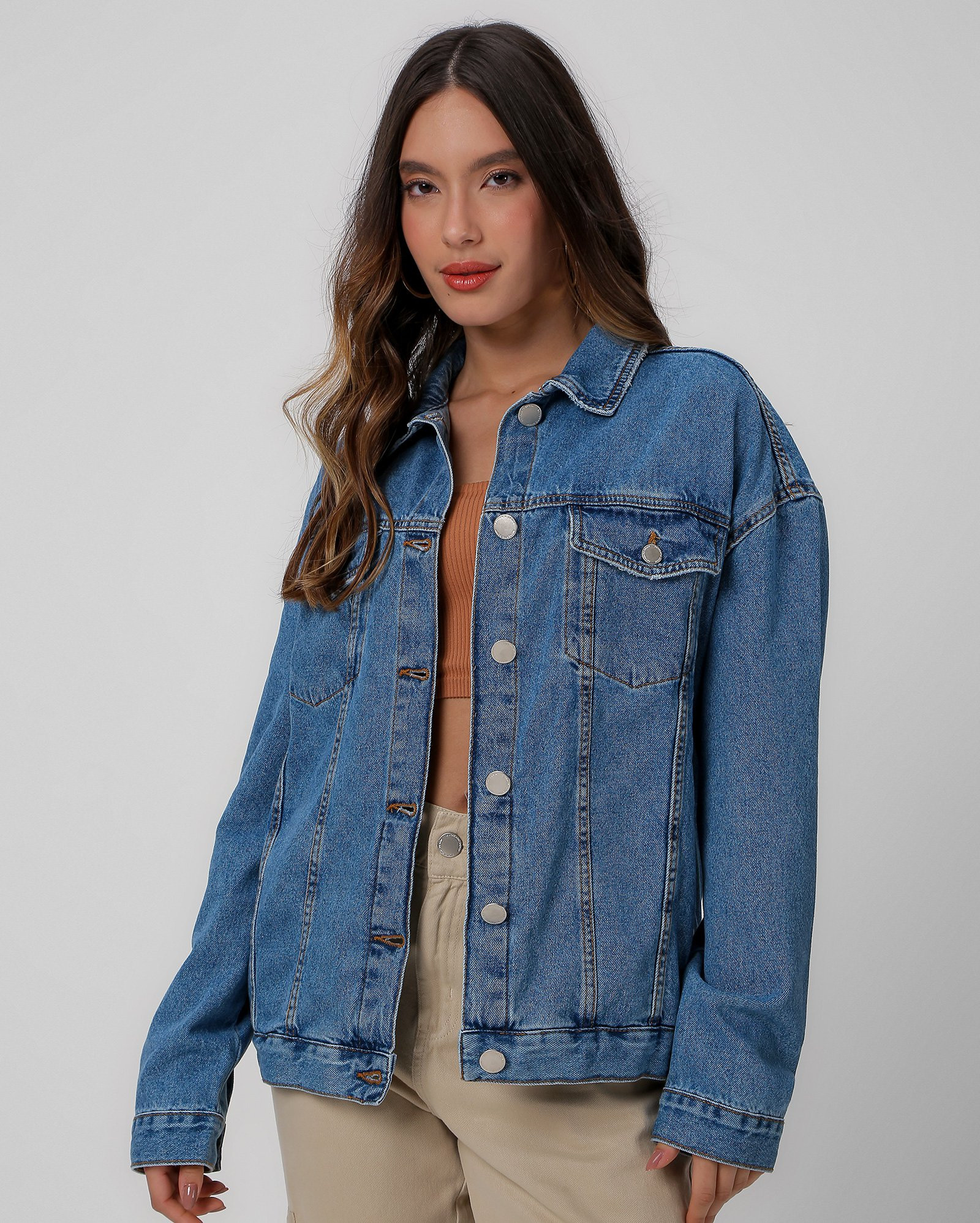 Jaqueta jeans feminina denim claro | Pool by Riachuelo | Riachuelo (BR)