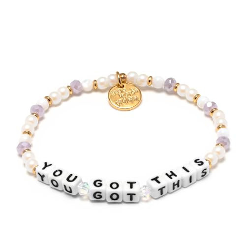 Little Words Project You Got This Bracelet, The Original Word Bracelet, Made with Colorful Beads and Plated Brass Hardware, Handcrafted Design & Positive Message, Size ML | Amazon (US)