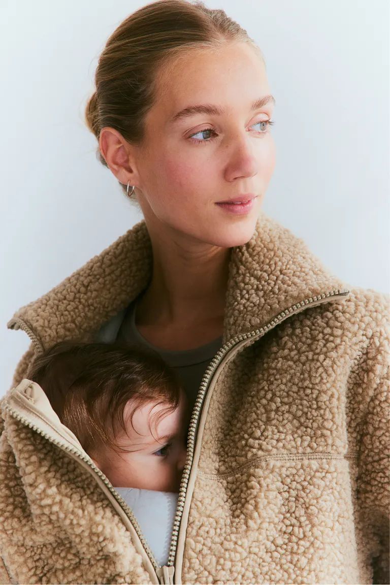 MAMA Before & After Babywearing Pile Jacket | H&M (US + CA)