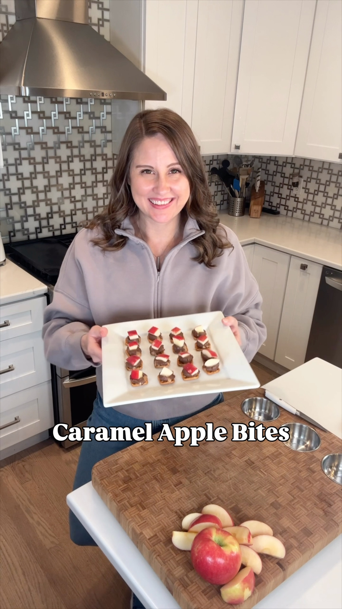 🍎🍬 The easiest fall treat ever!! These caramel apple bites are sweet, salty, crunchy, and so addicting 😍✨

Just place a roll candy on top of a pretzel snap, warm in the oven just until it softens, then press a fresh apple slice on top 🍏🥨 That’s it!! Perfect for after-school snacks, fall parties, or cozy movie nights 🍂🎃

🛒 Linking everything you need to whip these up—such a fun + delicious bite-sized treat everyone will love!!

#CaramelAppleBites #EasyFallTreats #FallSnacks #LTKFallRecipes #LTKFoodie #LTKHalloween

#LTKHome #LTKParties #LTKFamily