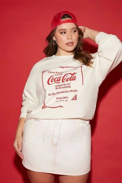 Plus Size Coca-Cola Graphic Pullover | Forever 21