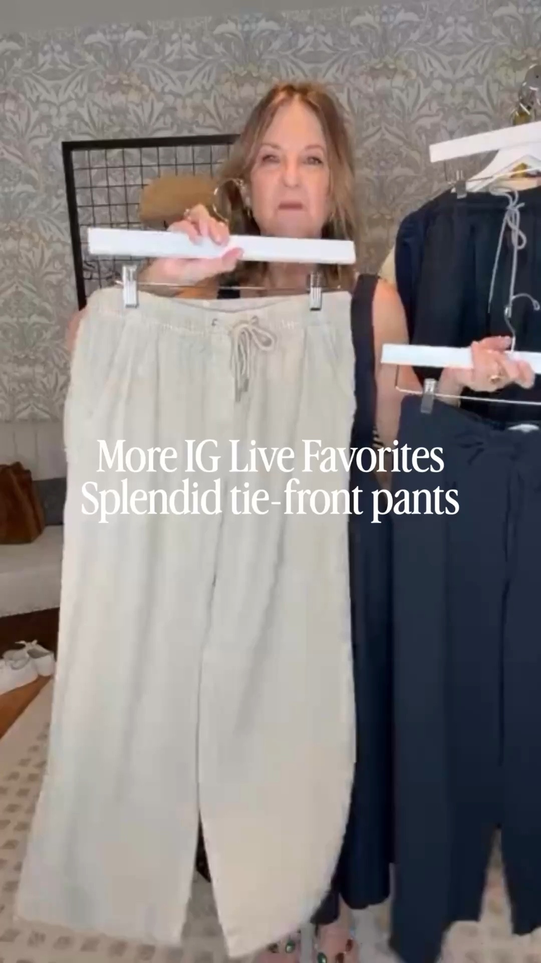 Splendid pants fit tts.  So cute and comfy.
Aritzia lodge pant tts.  I bought small for a roomy fit. 
Madewell top and linen sweater run true tts size. I’m wearing a size XS top and a small sweater. 

Veronica Bestdblazer is a perfect fit.  I'm wearing a size 0. 

I'm wearing a size 2 in theadesell dress. It runs a little trim.  If between sizes, size up. 

#LTKSaleAlert #LTKPetite #LTKOver40