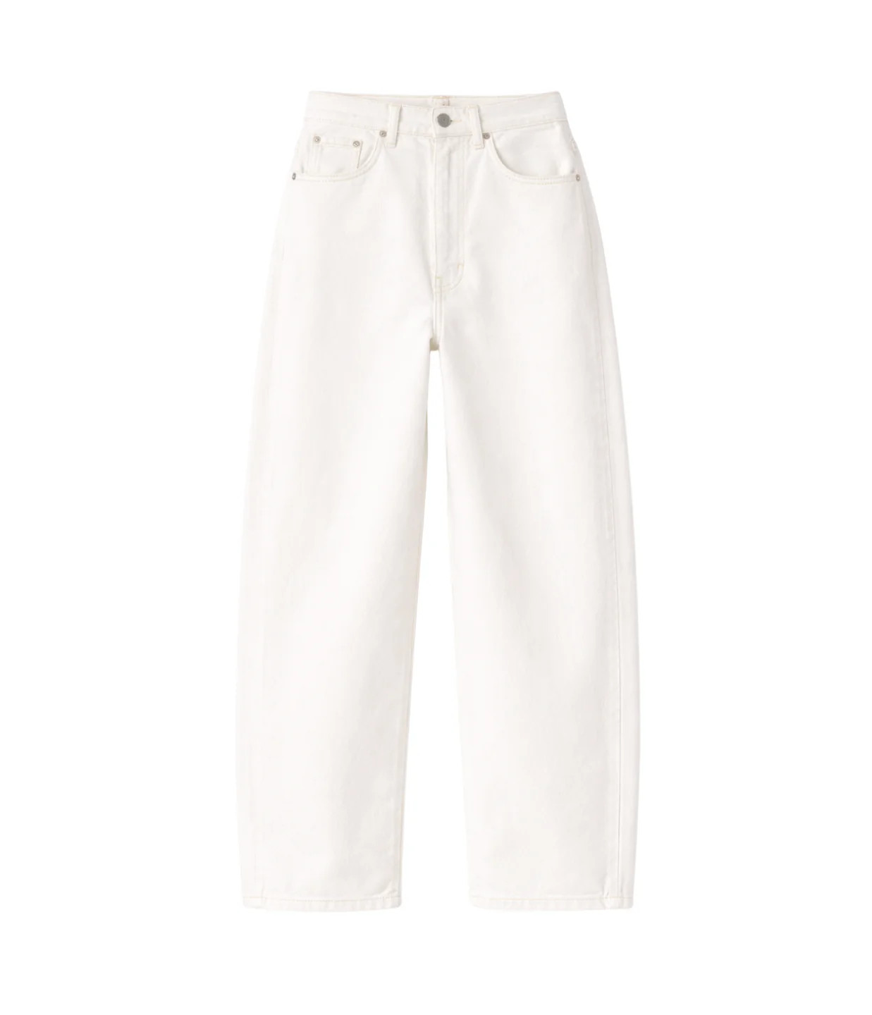 DL1961 Taylor Relaxed Barrel in White | Mode Sportif