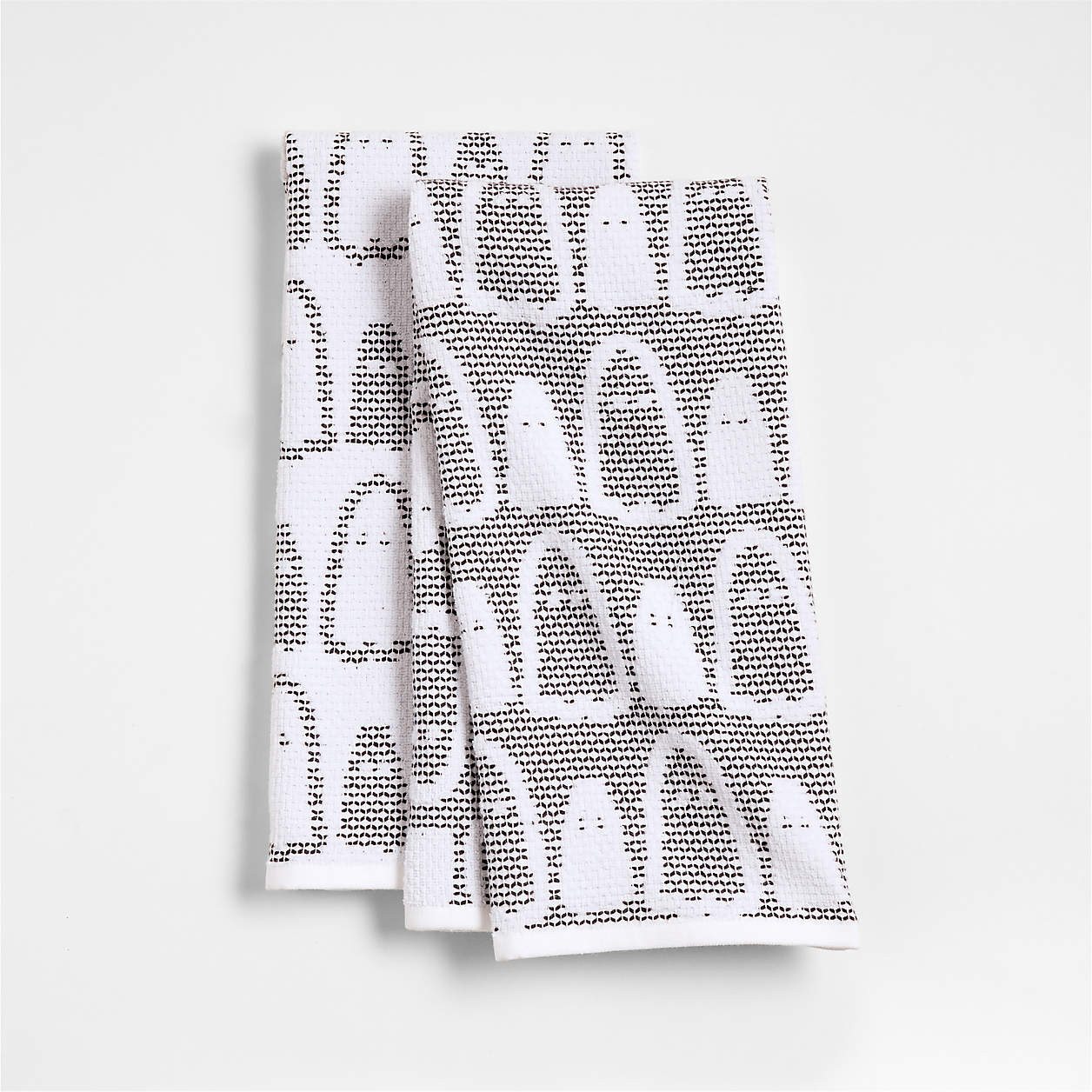 Ghost Textured Terry Organic Cotton Kitchen Towel, Set of 2 + Reviews | Crate & Barrel | Crate & Barrel