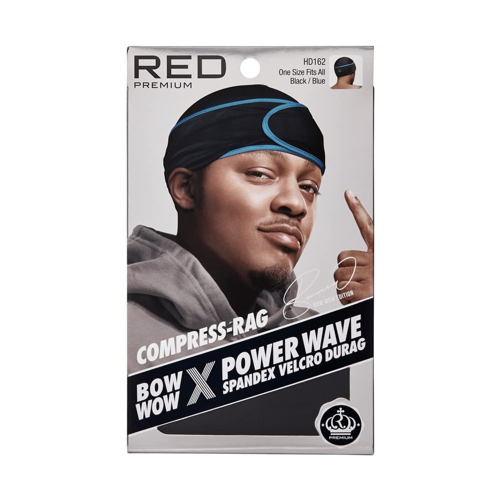 RED Premium Bow Wow X Power Wave Durag, 360 Wave Compression Cap for Men & Women, Adjustable Hook... | Amazon (US)