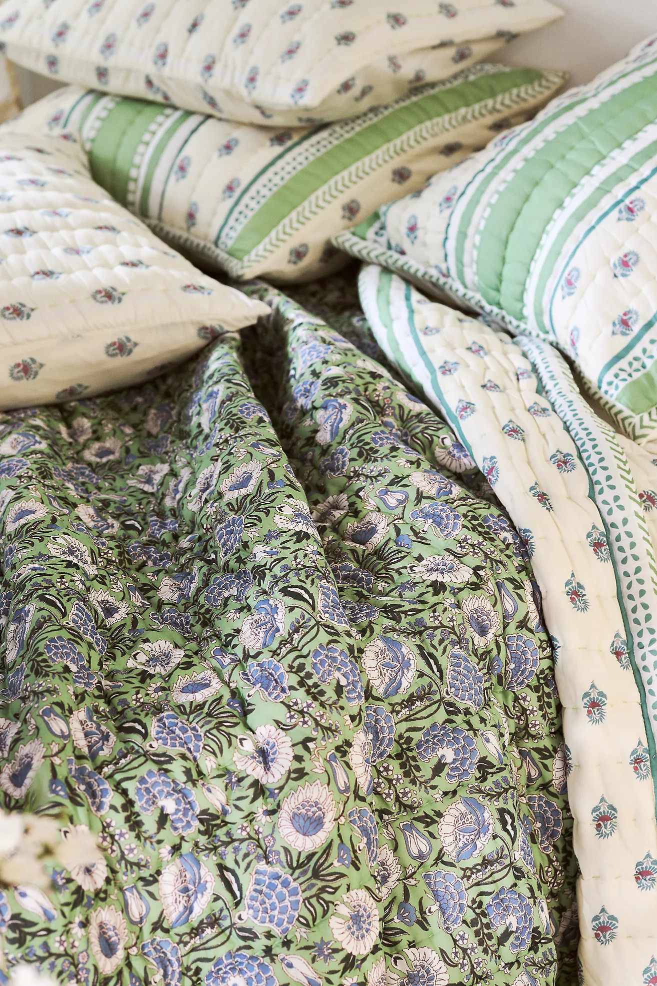 100% Cotton Voile Printed Quilt Collection | Anthropologie (US)