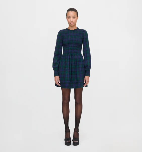 The Lilia Mini Nap Dress - Blackwatch Tartan | Hill House Home US