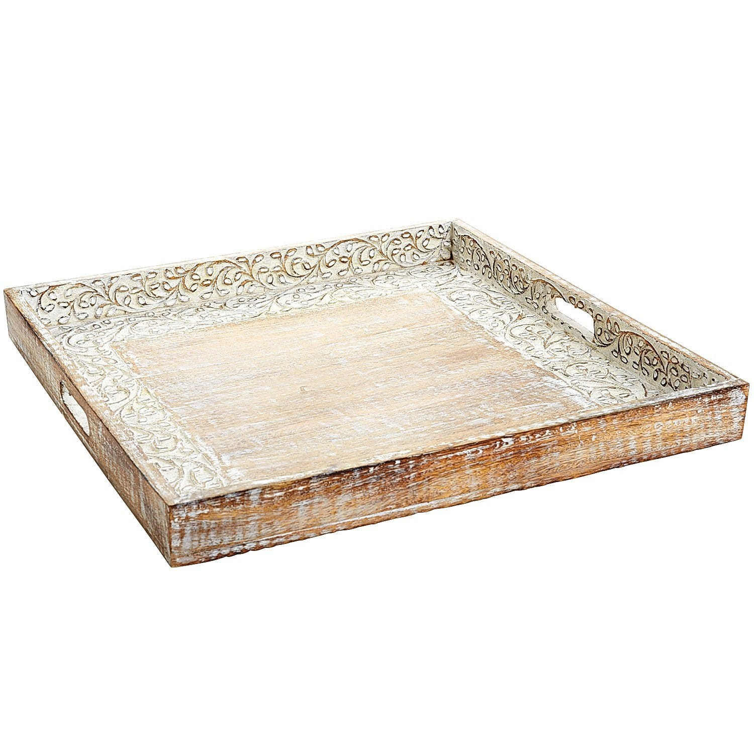 Carved Vine Large Square Tray | Pier 1 Imports