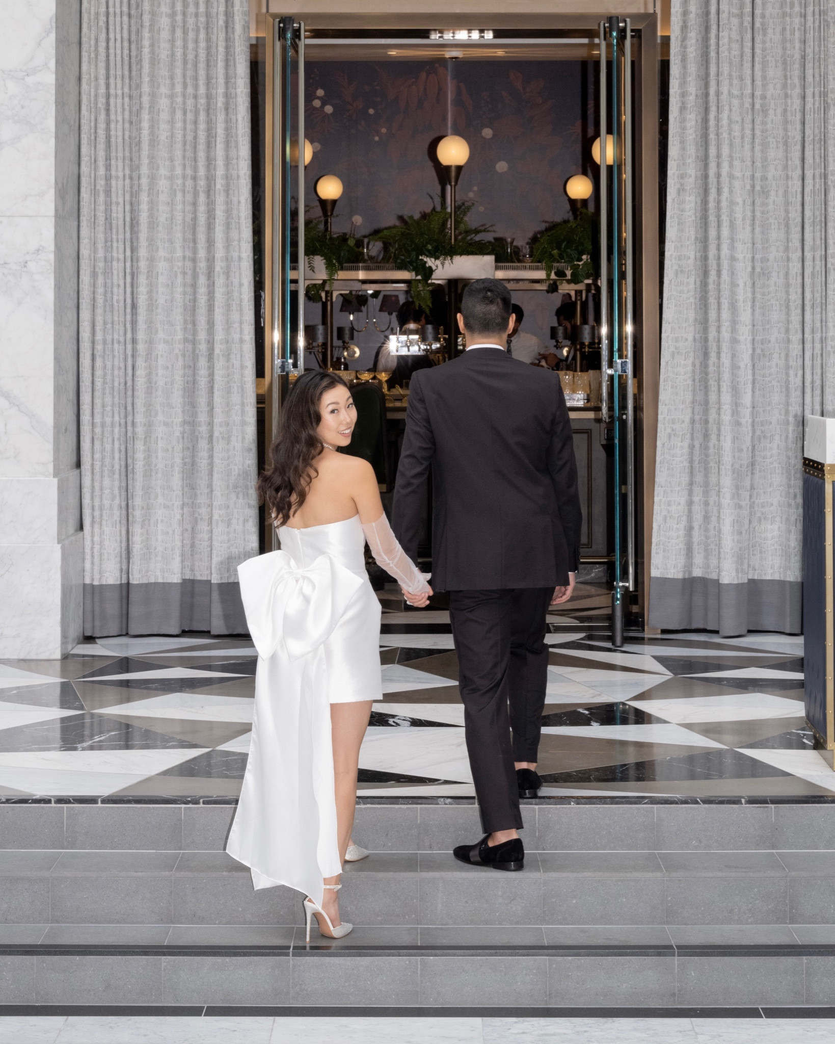 Looking for a classy engagement party, rehearsal dinner, or reception dress? Dress it up with gloves and a pearl choker! 

All items (except shoes) can be found at Unveiled Bridal in San Francisco! 

#LTKwedding