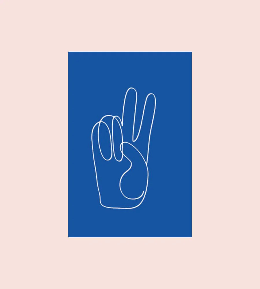 Peace - Blue | Chasing Paper
