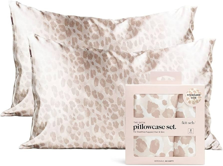 Kitsch Satin Pillowcase for Hair & Skin - Softer Than Silk Pillowcase for Hair and Skin | Cooling... | Amazon (US)