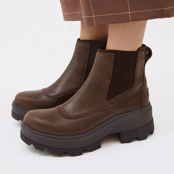 Sorel Joan Frwd Chelsea Boots, Tobacco/Blackened Brown | Albion Fit