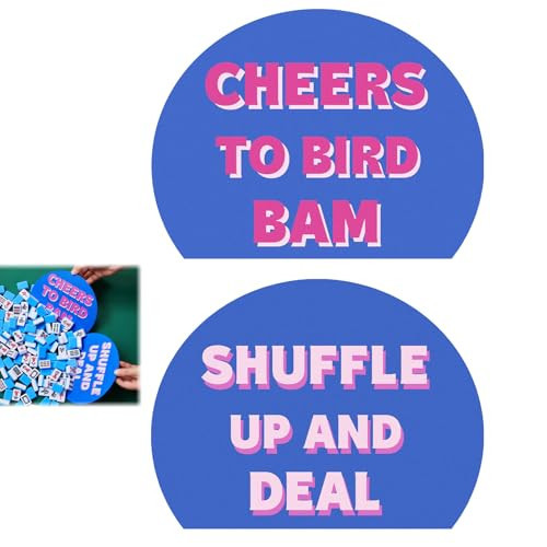 Soulchen 2 Pcs Mahjong Tile Mixer Shufflers for Mixing and Shuffling Tiles Plastic Mahjong Accessories Gifts for Lovers Games Decorative Printed Design (Blue Semicircle Style) | Amazon (US)