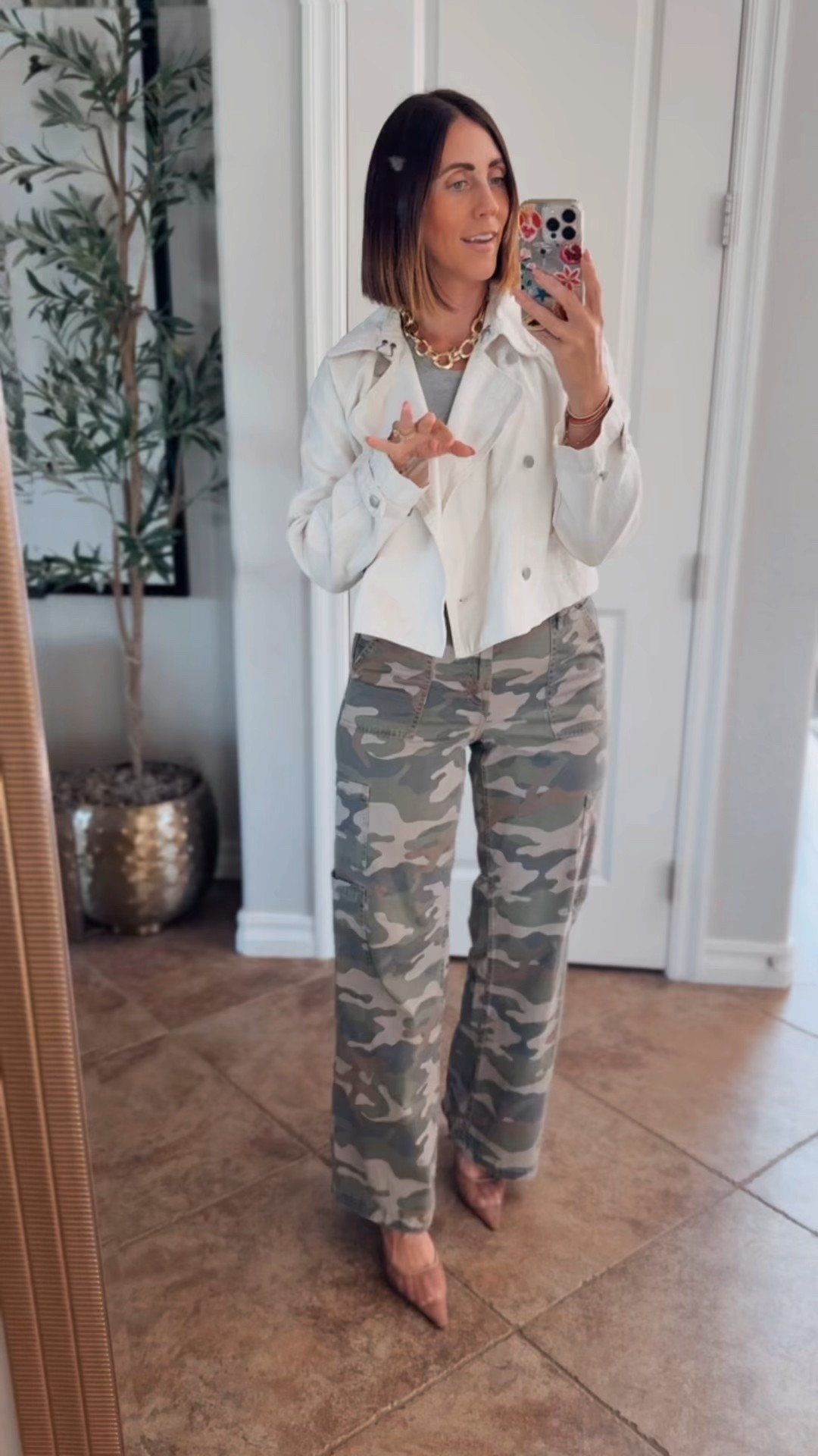 Fall outfit idea with two fall closet staples! 

- This cream denim cropped trench jacket is darling and on clearance for $22 — wearing size small 

- these viral camo cargo pants are still in stock and only $16 with endless options for starling this fall!

fall outfit, fall outfit idea, trenchcoat, cropped trenchcoat, camo pants, cargo pants, target style, Walmart, fashion, fall style 

#LTKSaleAlert #LTKOver40 #LTKFindsUnder50