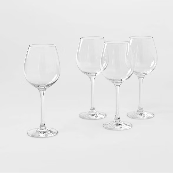 4pk Crystal Wine Glasses - Threshold™ | Target