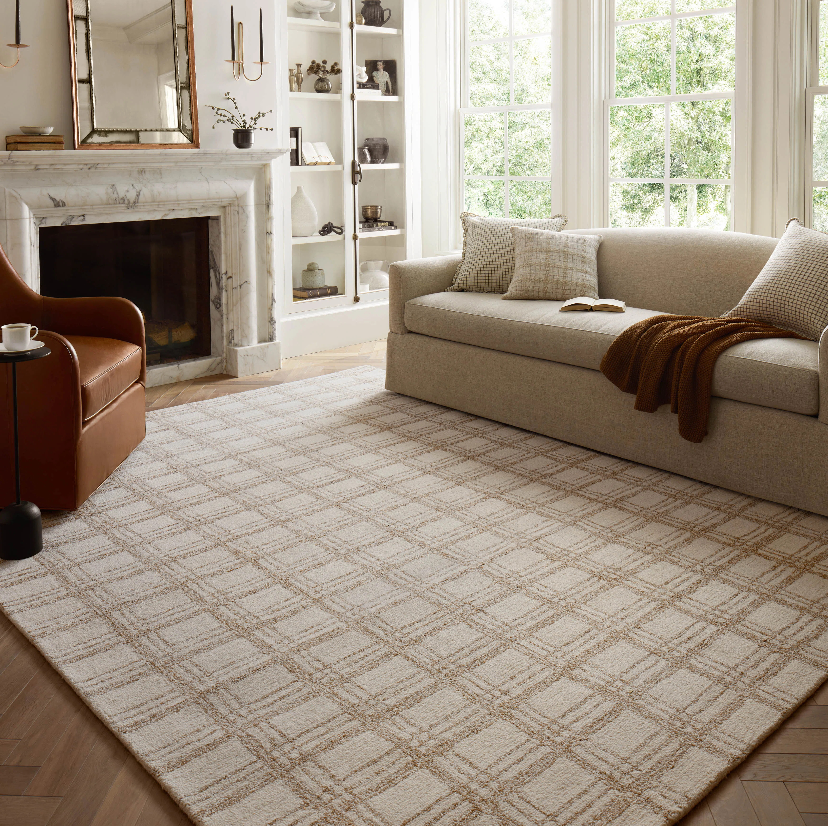 Chris Loves Julia x Loloi Polly Cream / Sand Area Rug | Wayfair North America