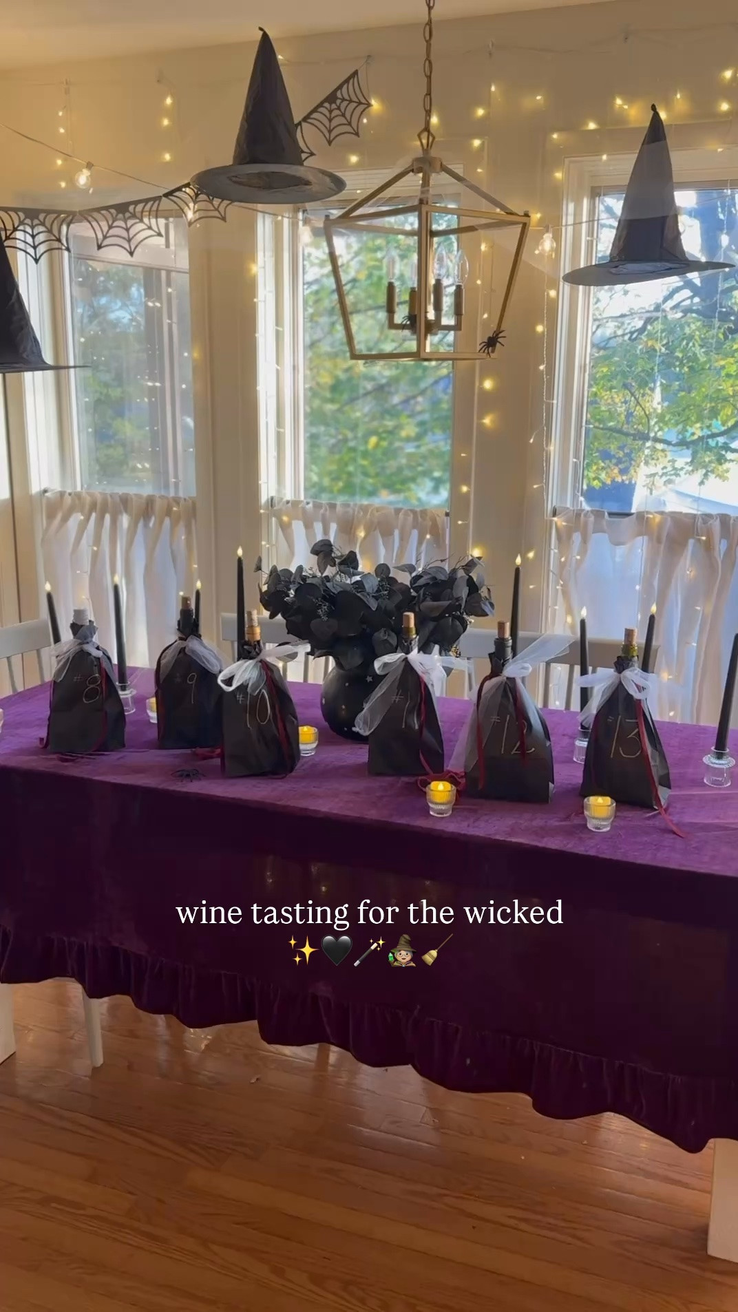 Wine tasting for the wicked
Witch party 
Halloween party 
Blind wine tasting

#LTKHome #LTKSeasonal #LTKmomlife