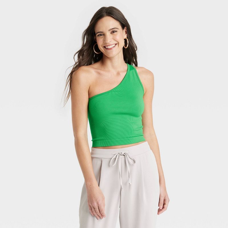 Women's Seamless One Shoulder Tank - A New Day™ | Target
