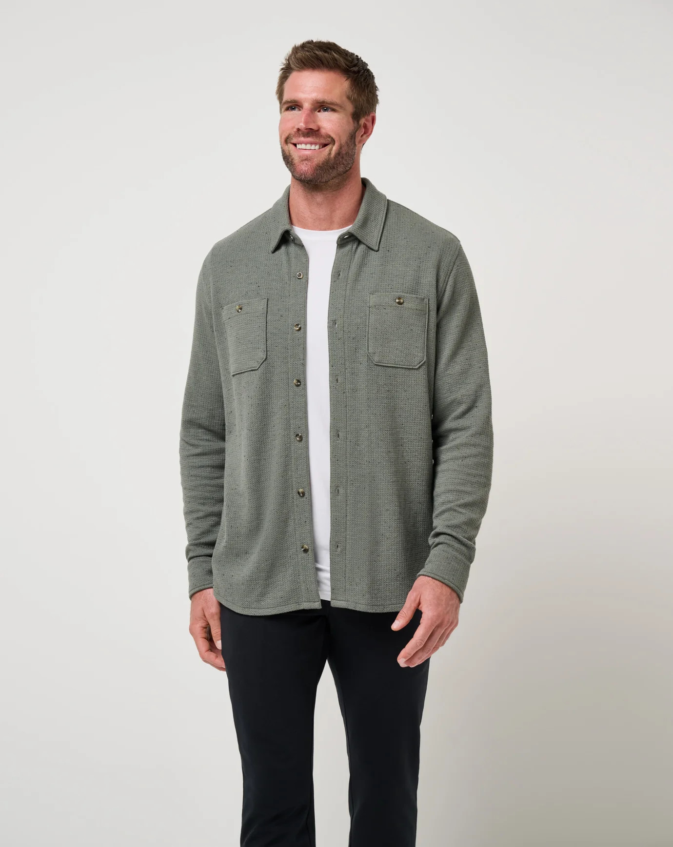 Cloud Waffle Shirt Jacket | TravisMathew