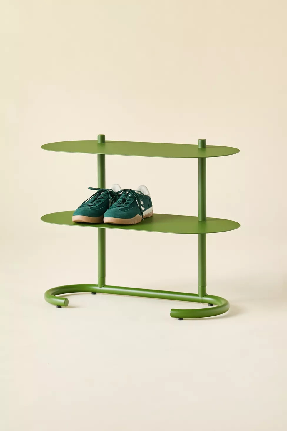 Ollie 2-Tier Iron Oval Shoe Rack | Urban Outfitters (US and RoW)