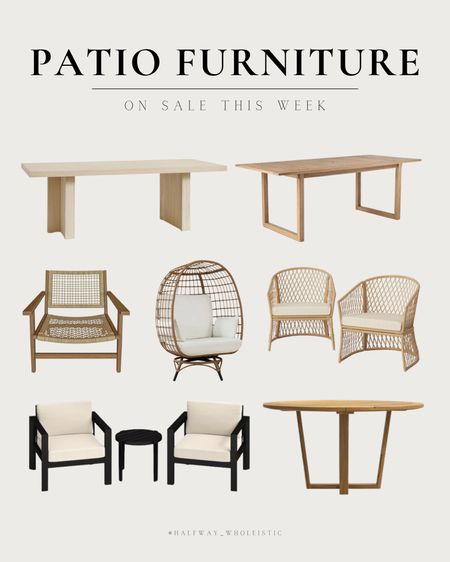 Outdoor patio furniture on sale this week! 

#backyard #outdoordining #summer #table #chair

#LTKhome #LTKSeasonal #LTKsalealert
