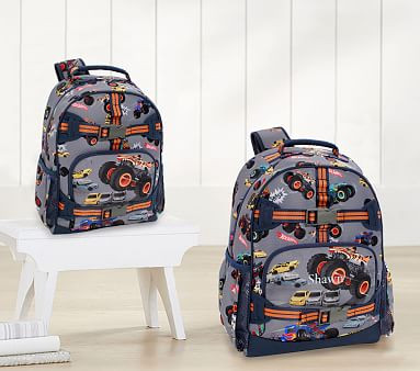 Mackenzie Hot Wheels Monster Trucks™ Backpacks | Pottery Barn Kids