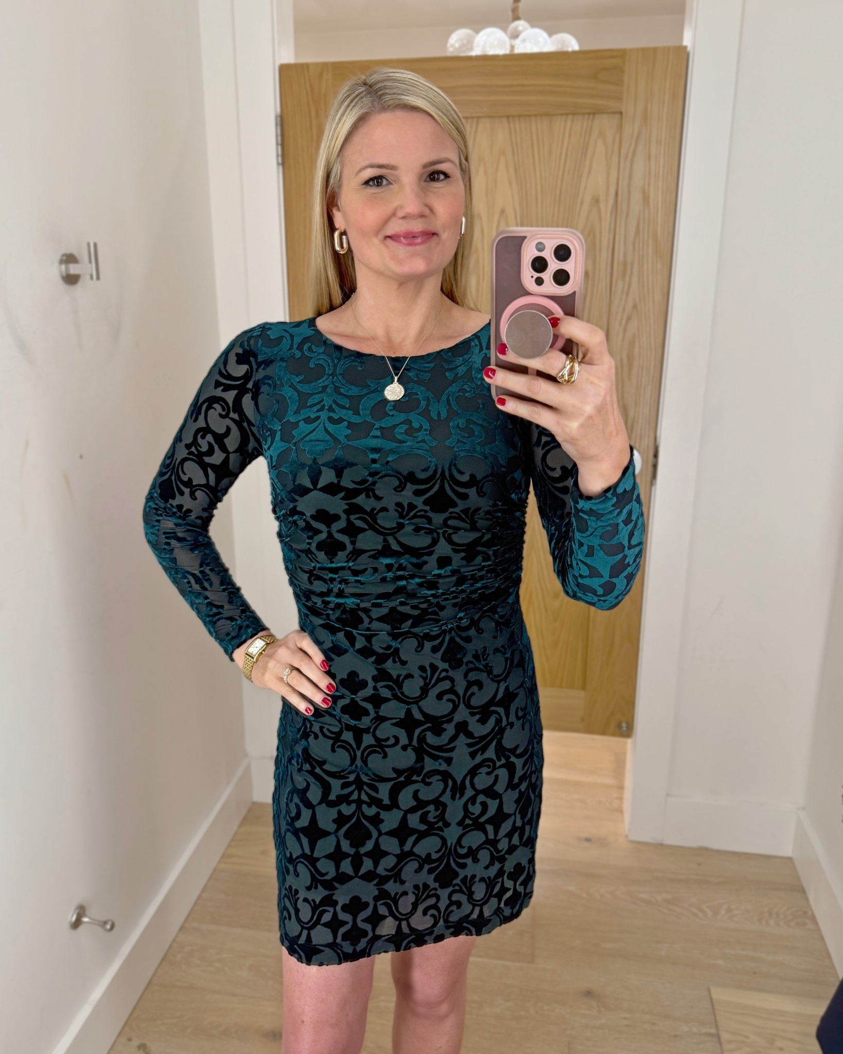 Gorgeous green velvet bodycon mini dress is 50% off with free shipping! Size up- it runs small. I’m in the medium and could have probably done the large too  

#LTKSaleAlert #LTKSeasonal #LTKHoliday