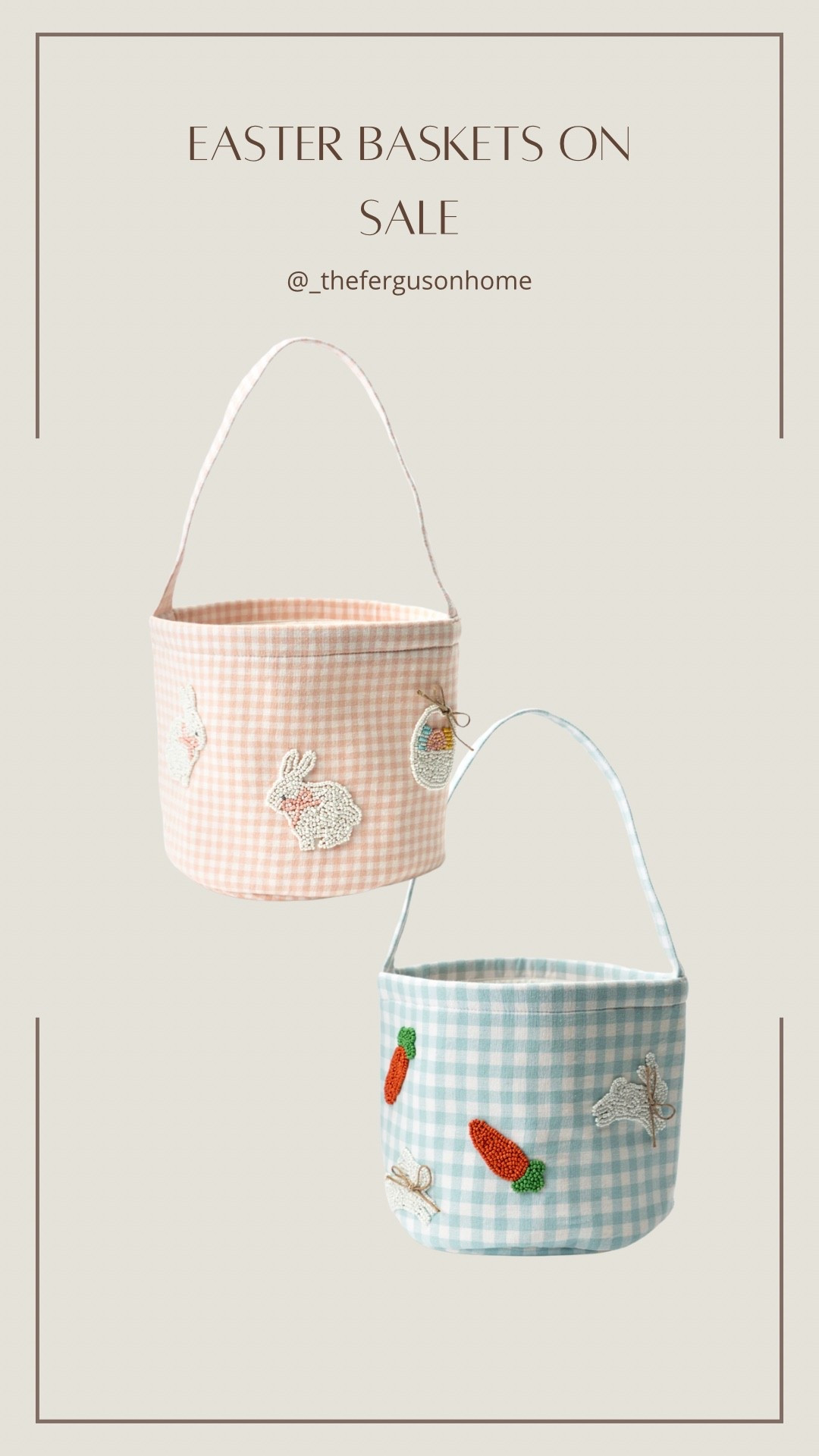 The sweetest little Easter baskets on sale from @mcgeeandco 🤍🐣

#LTKSeasonal #LTKSpringSale #LTKKids