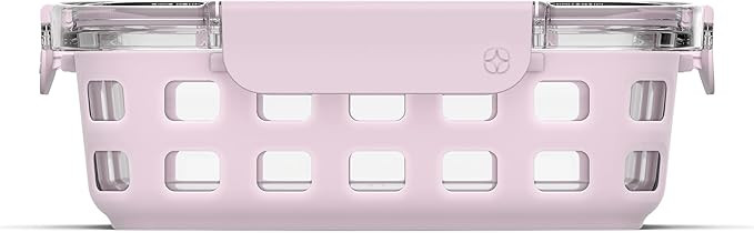 Ello DuraGlass Glass Food Storage Containers - Meal Prep Container with Silicone Sleeve and Airti... | Amazon (US)