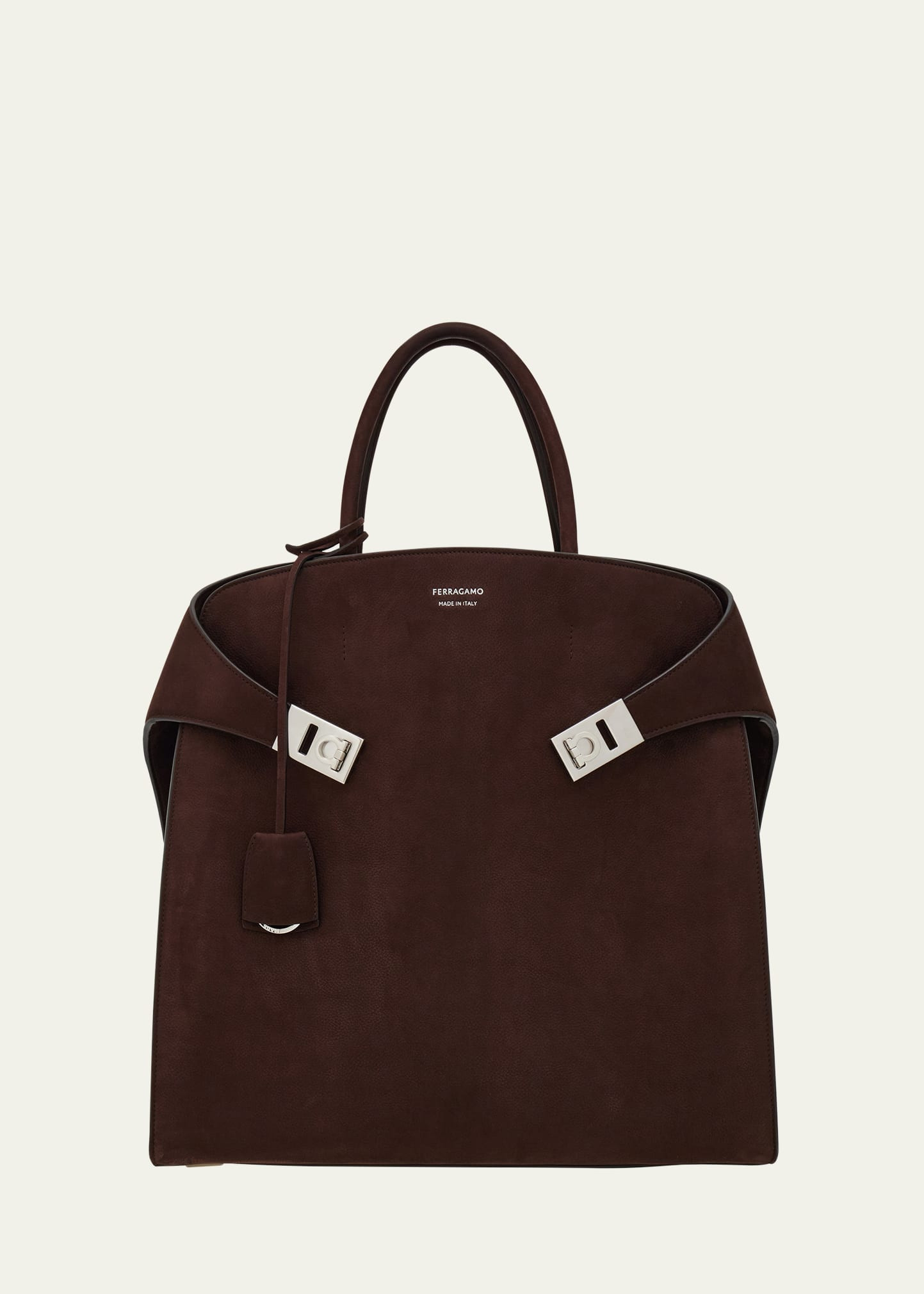 Ferragamo Men's Hug Leather Tote Bag | Bergdorf Goodman