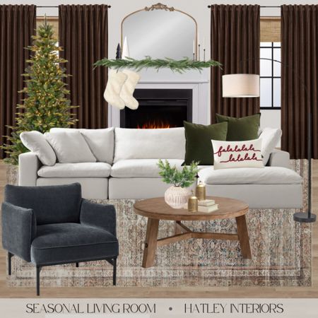 Living room mood board inspo for the holidays 🤍


living room decor, white sofa, white sectional, cloud sofa dupe, accent chair, moody living room, velvet curtains, over the mantle mirror, christmas tree, christmas mantle decor, christmas decor, chris loved julia area rug, loloi rugs, round wood coffee table 

#LTKhome #LTKCyberweek #LTKHoliday