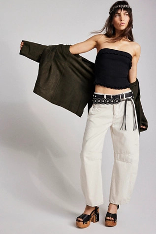 We The Free Good Luck Mid-Rise Barrel Jeans | Free People (Global - UK&FR Excluded)