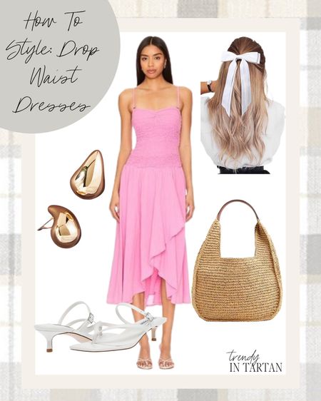 How to style drop waist dresses!

Outfit idea, midi dress, gold earrings, hair bow, straw bag, heels

#LTKSeasonal #LTKstyletip