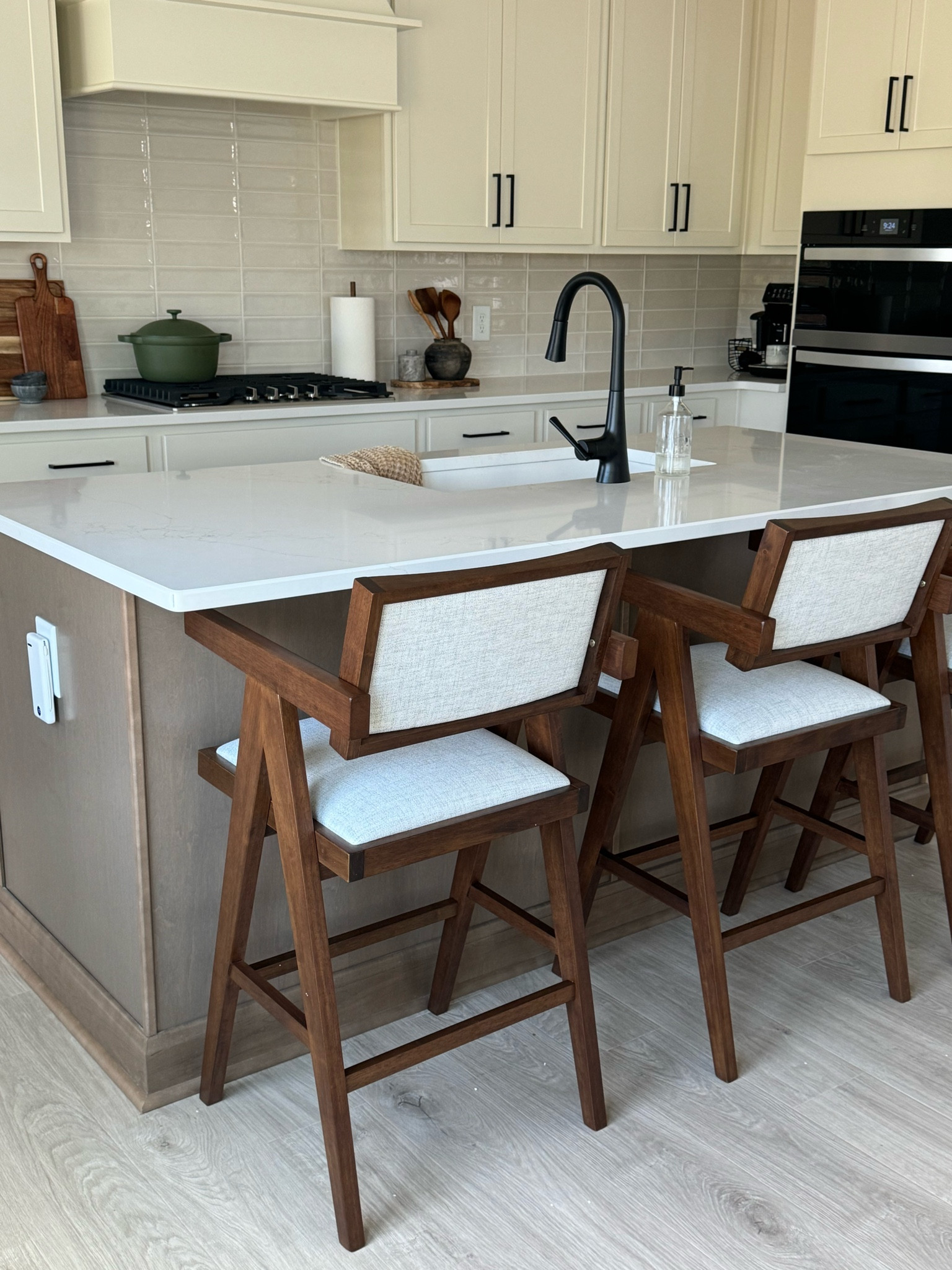 wood organic modern barstools kitchen counter height 🤎 linking all my recent Wayfair finds!

#LTKHome