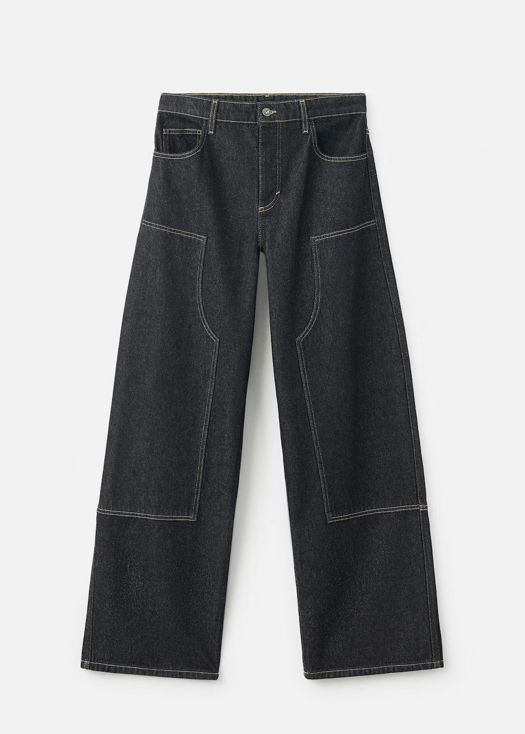 Barrel jeans with patches black - Woman - 0 - MANGO | Mango (US/MX/AU)