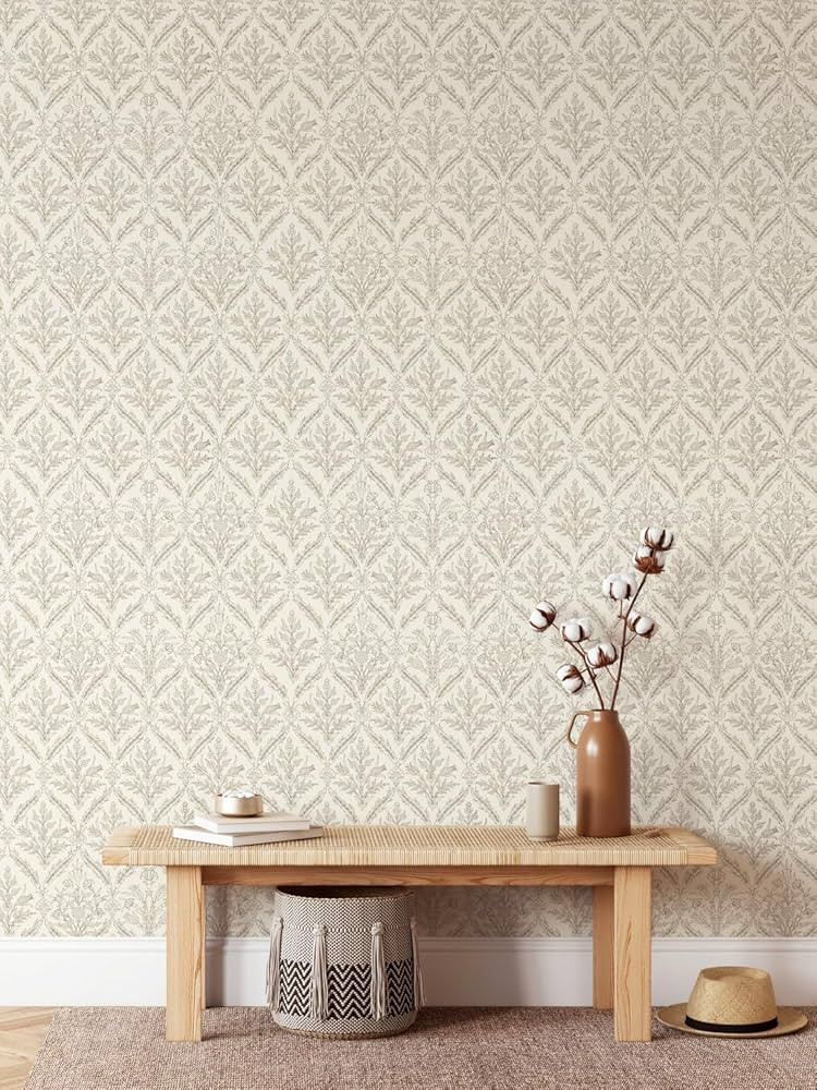 YXTII 17.3" \u00d7 393.7" Floral Wallpaper Peel and Stick- Self Adhesive Removable Wallpaper for ... | Amazon (US)