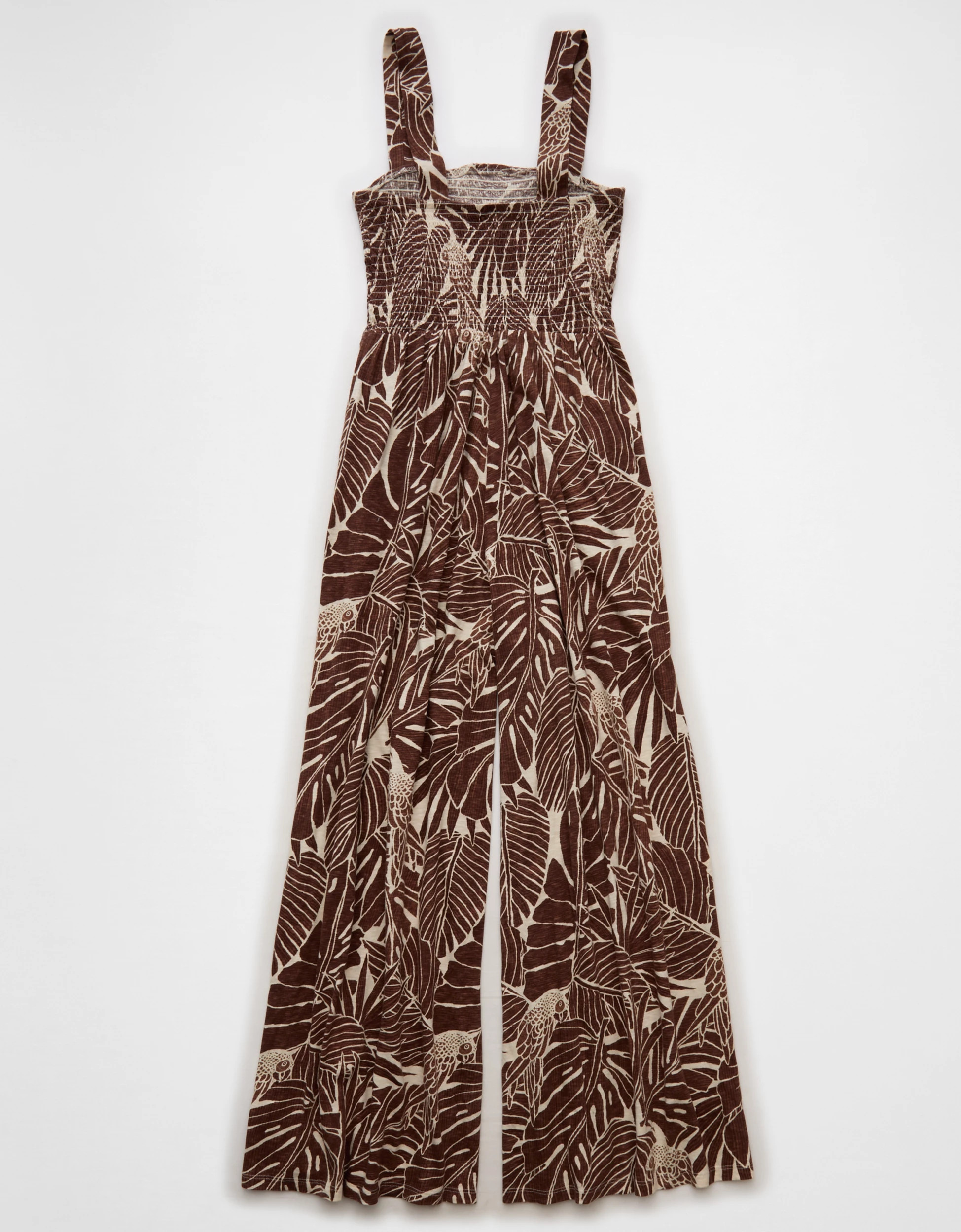 AE Sunchaser Knit Smocked Jumpsuit | American Eagle Outfitters (US & CA)